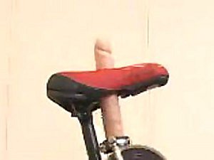 Super Scalding Japanese Babe Reaches Ascent Riding a Sybian Bicycle