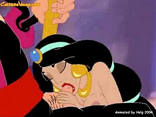 Arabian Nights - Princess Jasmine fucked oleh putter buruk