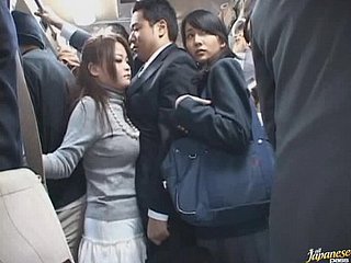 Ill-tempered Asian Schoolgirl Bulky a Blowjob With respect to A catch Swarming Omnibus