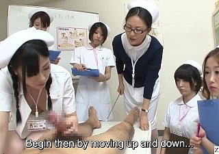 JAV nurses CFNM handjob blowjob picketing Subtitled